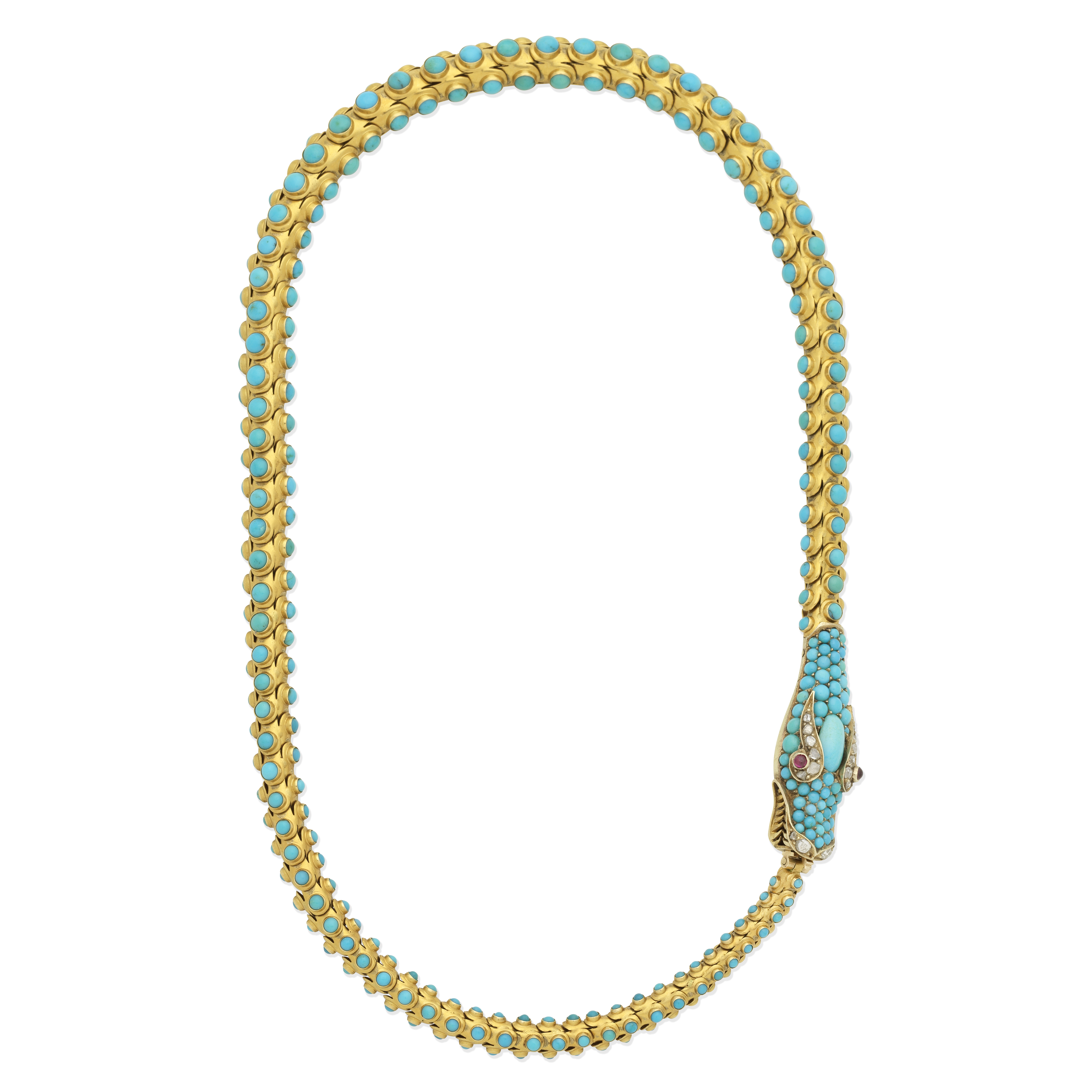 TURQUOISE SERPENT NECKLACE,