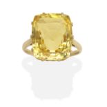 YELLOW SAPPHIRE RING