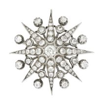 DIAMOND STAR PENDANT/BROOCH,