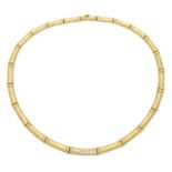 CARTIER: 'BAMBOO' DIAMOND-SET NECKLACE