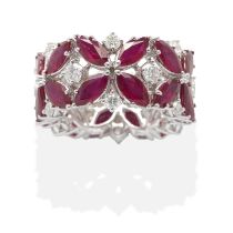 TUFENKJIAN: RUBY AND DIAMOND ETERNITY RING