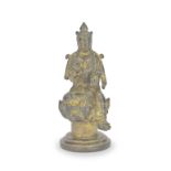 A GILT BRONZE FIGURE OF GUANYIN Sui/Tang Dynasty