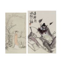 XIAO LISHENG (1919-1983); LI SHINAN (1940-) Figurative Studies (2)