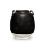 A NORTHERN BLACK WARE OVOID JAR Tang Dynasty