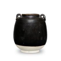 A NORTHERN BLACK WARE OVOID JAR Tang Dynasty