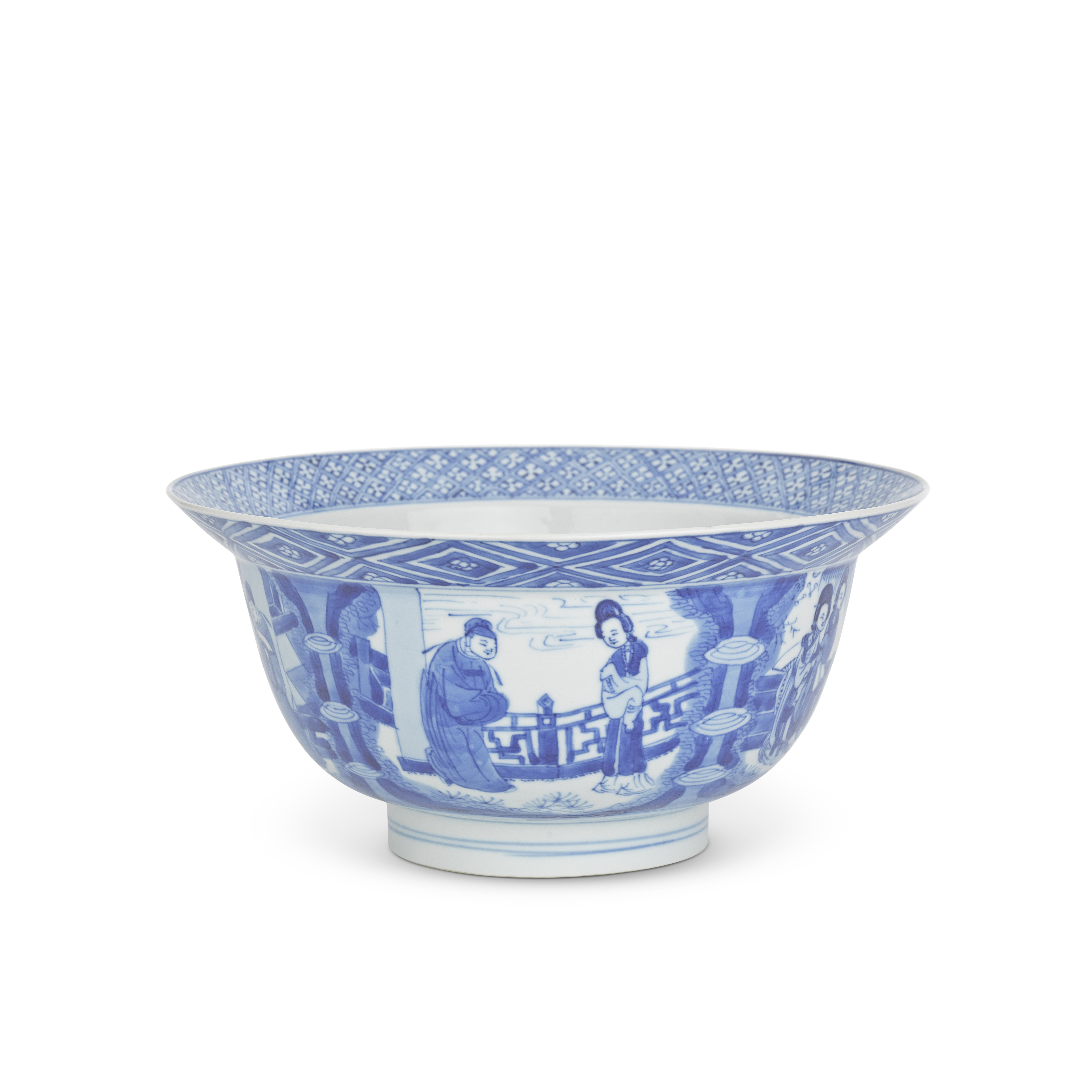 A BLUE AND WHITE BOWL Kangxi six-character mark and of the period