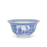 A BLUE AND WHITE BOWL Kangxi six-character mark and of the period