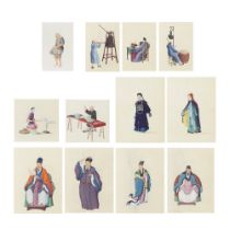CHINESE EXPORT SCHOOL (19TH CENTURY) Figurative Studies (12)