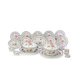 A CHINESE EXPORT FAMILLE ROSE PART DINNER-SERVICE Qianlong (48)