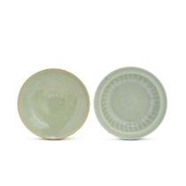 TWO LONGQUAN CELADON SAUCER DISHES Song Dynasty (2)