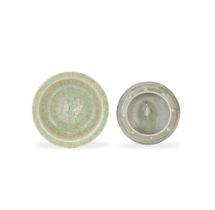 TWO LONGQUAN CELADON-GLAZED WASHERS Yuan Dynasty (2)