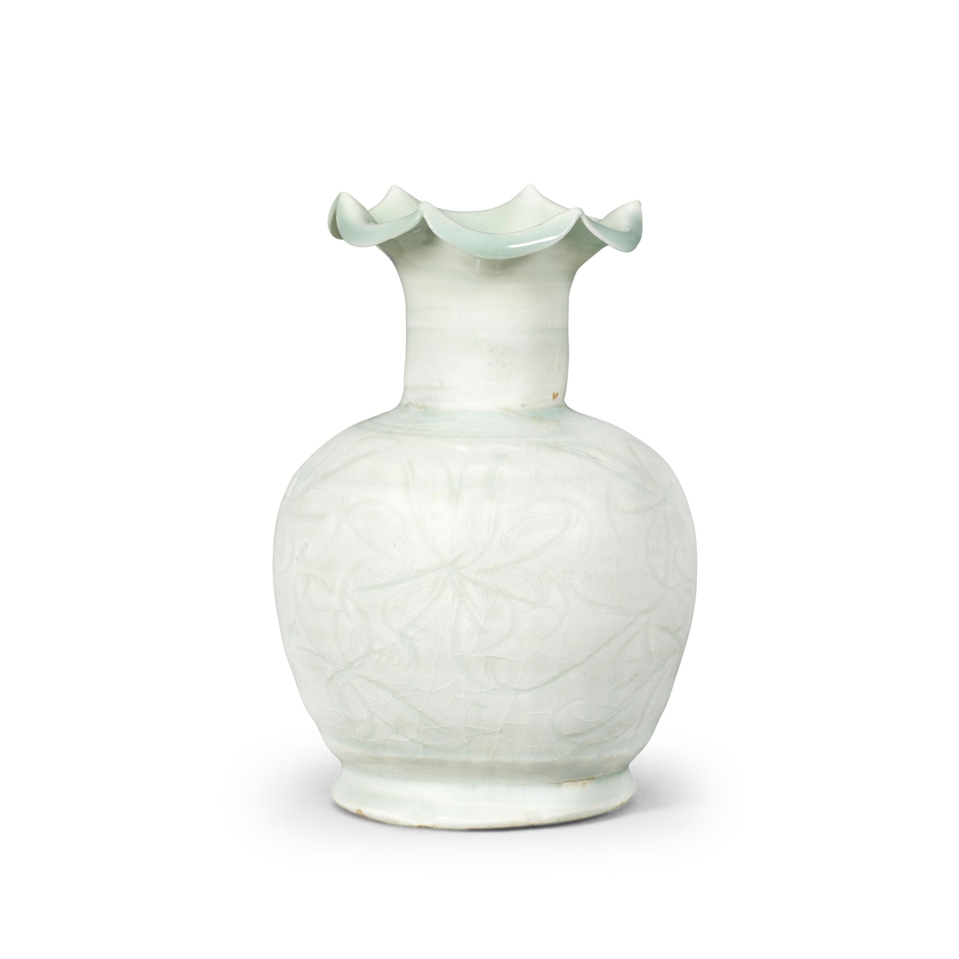 A QINGBAI INCISED FLORAL VASE Southern Song Dynasty