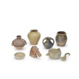 EIGHT POTTERY ITEMS Neolithic to Tang Dynasty (8)