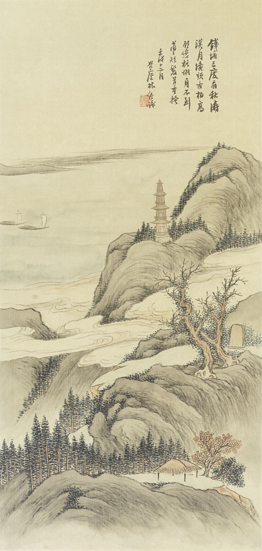 LIN SHU (1852-1924) Landscape