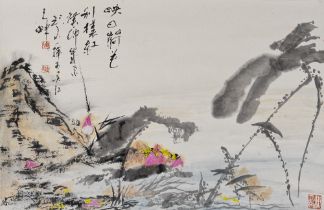 WU LIMIN (1939-) Lotus pond