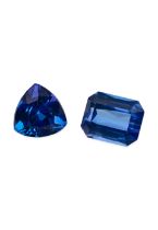 TWO UNMOUNTED TANZANITE (2)