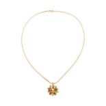 ITALIAN GOLD PENDENT NECKLACE