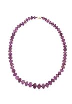 AMETHYST BEAD NECKLACE