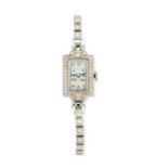 HAMILTON | 14CT GOLD AND DIAMOND COCKTAIL WATCH