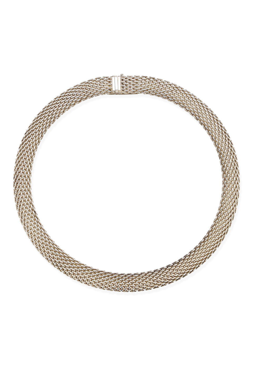 TIFFANY & CO | SOMERSET STERLING SILVER MESH COLLAR NECKLACE