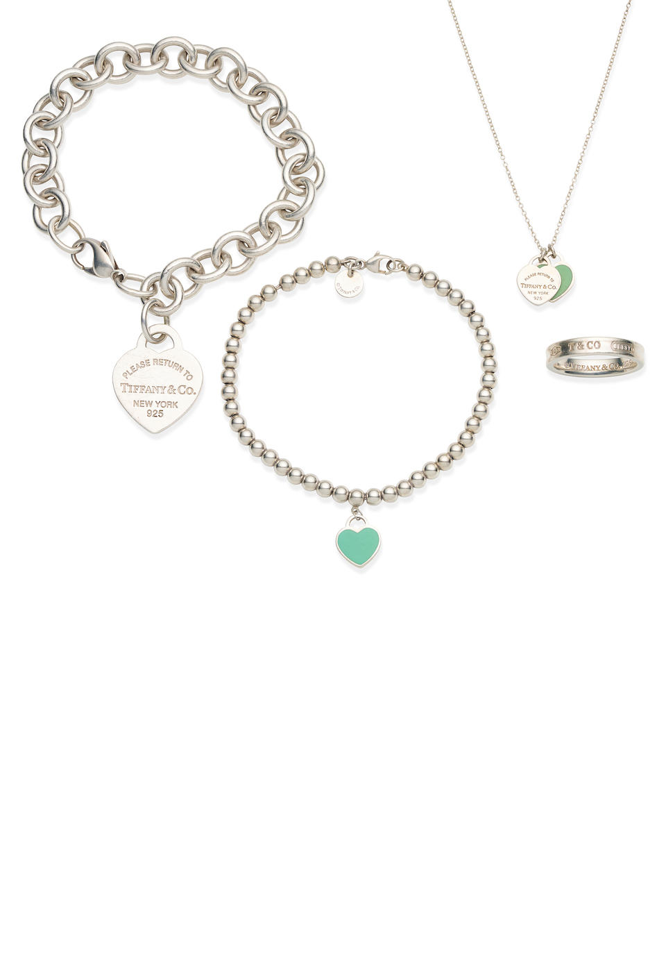 COLLECTION OF TIFFANY & CO. STERLING SILVER JEWELLERY