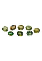 GROUP OF EIGHT TOURMALINES (8)