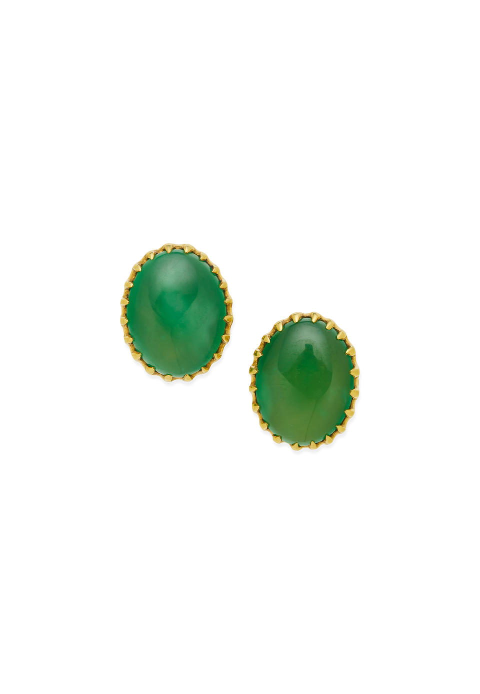 PAIR JADEITE EARRINGS