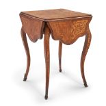 LOUIS XV-STYLE MARQUETRY DROP-LEAF TABLE