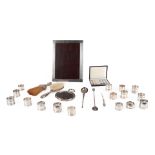 GROUP OF ASSORTED STERLING SILVER AND SILVER-PLATED TABLEWARE AND ACCESSORIES