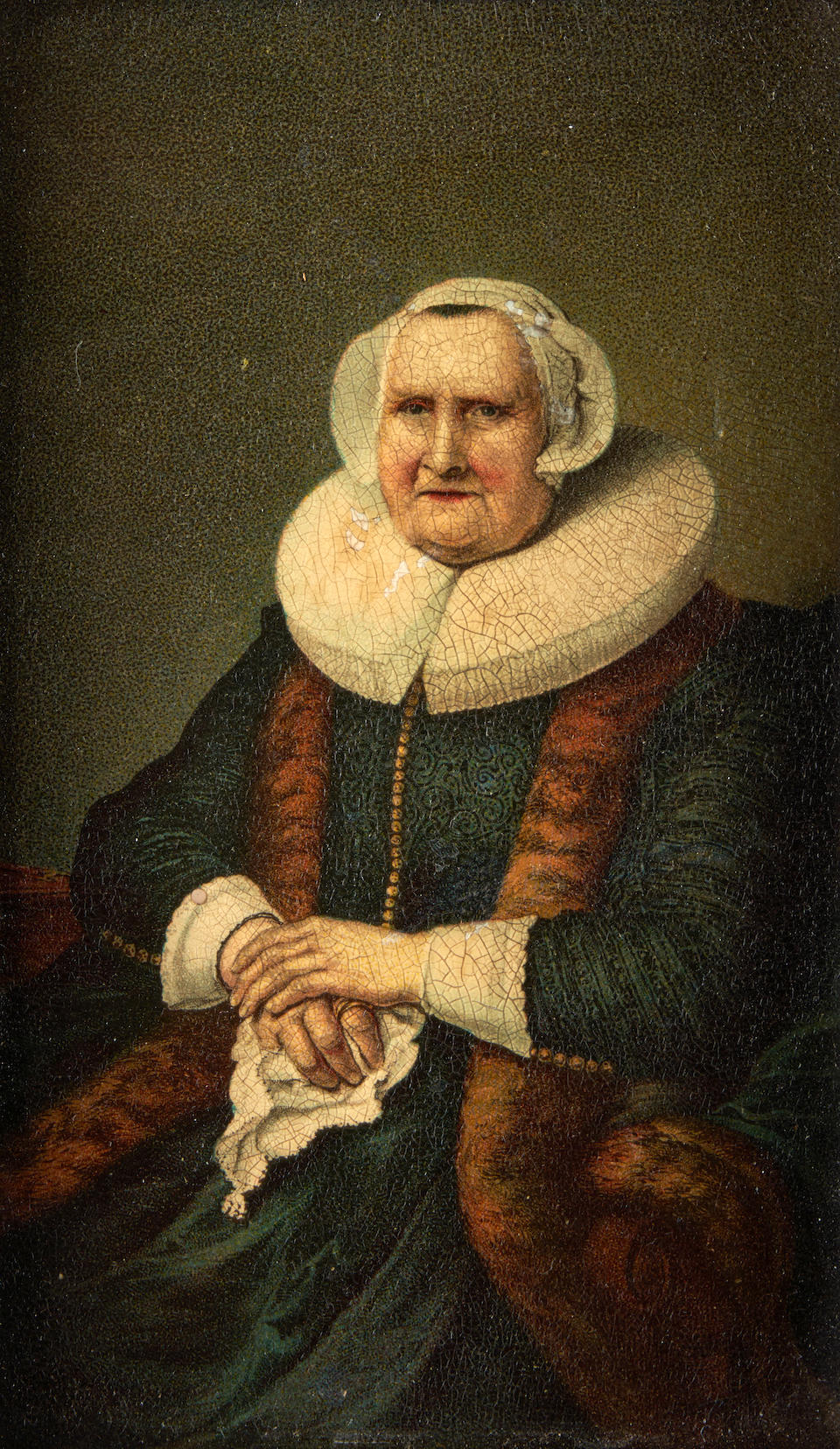 AFTER FERDINAND BOL (DUTCH, 1616-1680) PORTRAIT OF AN OLD LADY, POSSIBLY ELISABETH BAS
