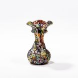 MURRINE MURANO GLASS VASE ATTRIBUTED TO FRATELLI TOSO