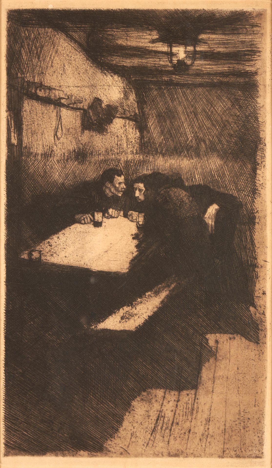 KATHE KOLLWITZ (GERMAN, 1867-1945) BERATUNG (KLIPSTEIN 25 VI/VII), 1895