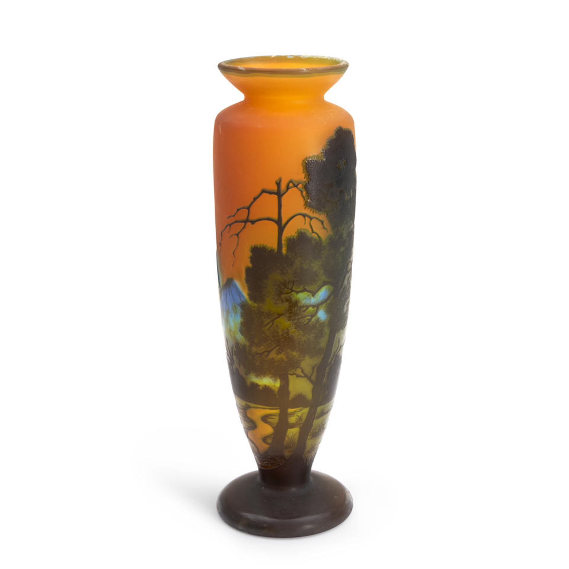 GALLE-STYLE LANDSCAPE VASE