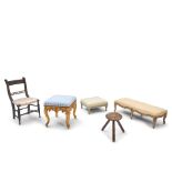 FIVE SMALL FURNITURE ITEMS