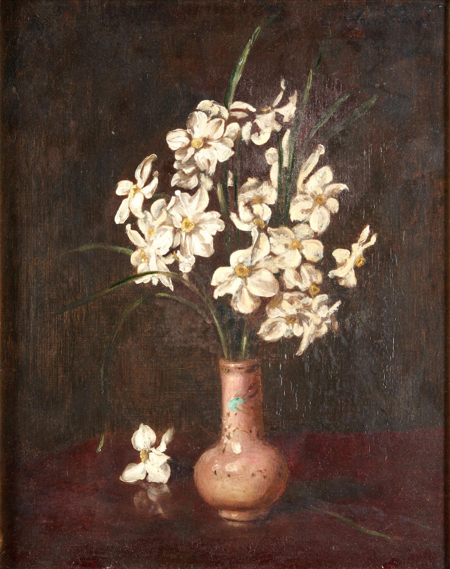 AMERICAN SCHOOL, 20TH CENTURY WHITE NARCISSUS