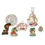 SIX ASSORTED DECORATIVE TABLE ITEMS