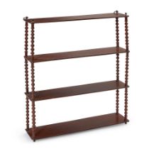 FEDERAL-STYLE MAHOGANY SHELVES