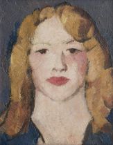 John Duncan Fergusson RBA (British, 1874-1961) Head of a Girl