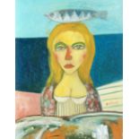 John Bellany CBE RA HRSA LLD(Lon) (British, 1942-2013) Woman with fish on her head unframed