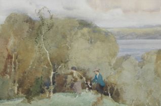 Sir William Russell Flint RA PRWS (British, 1880-1969) The climbers