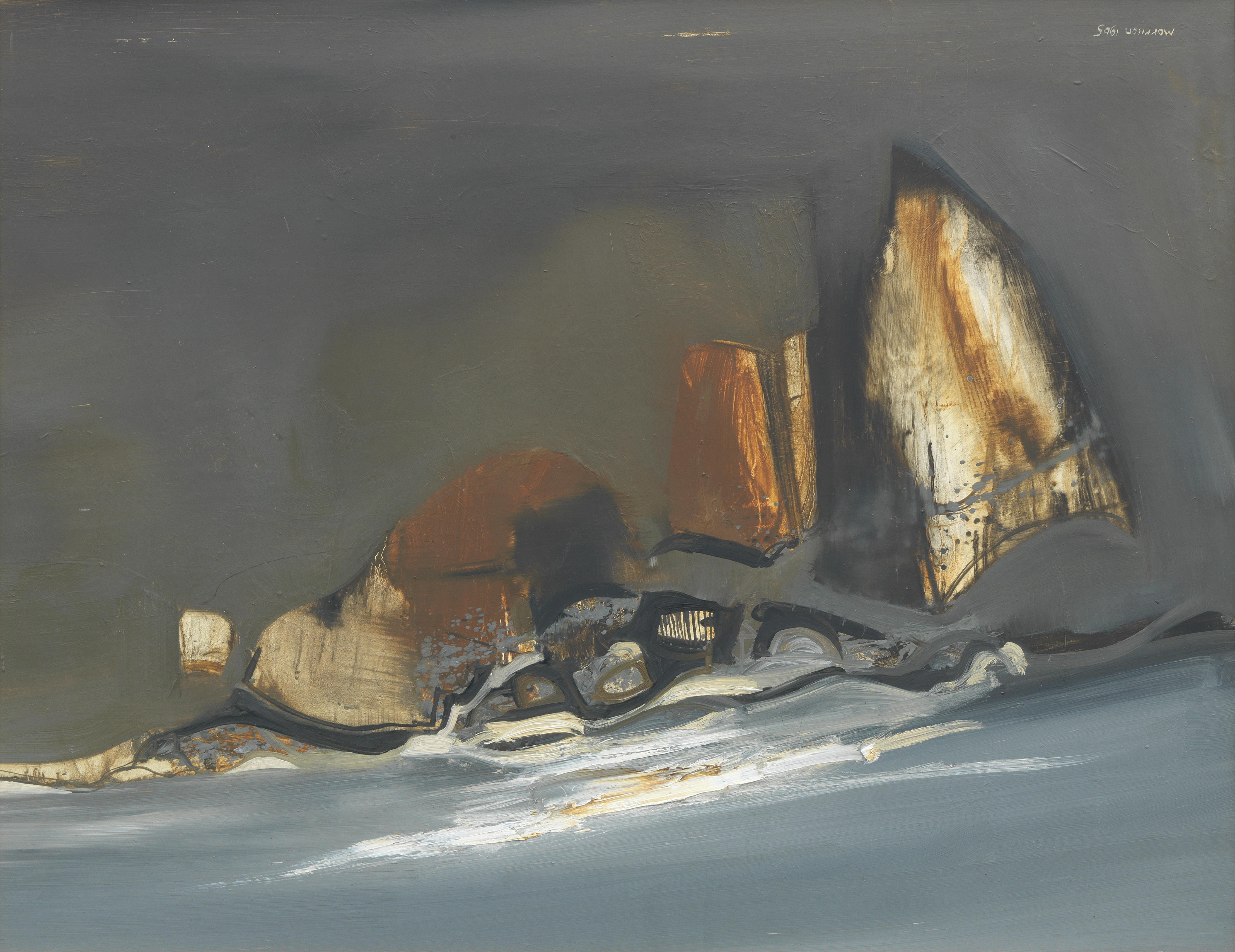 James F T Morrison RSA RSW LLD (British, 1932-2020) Abstract landscape