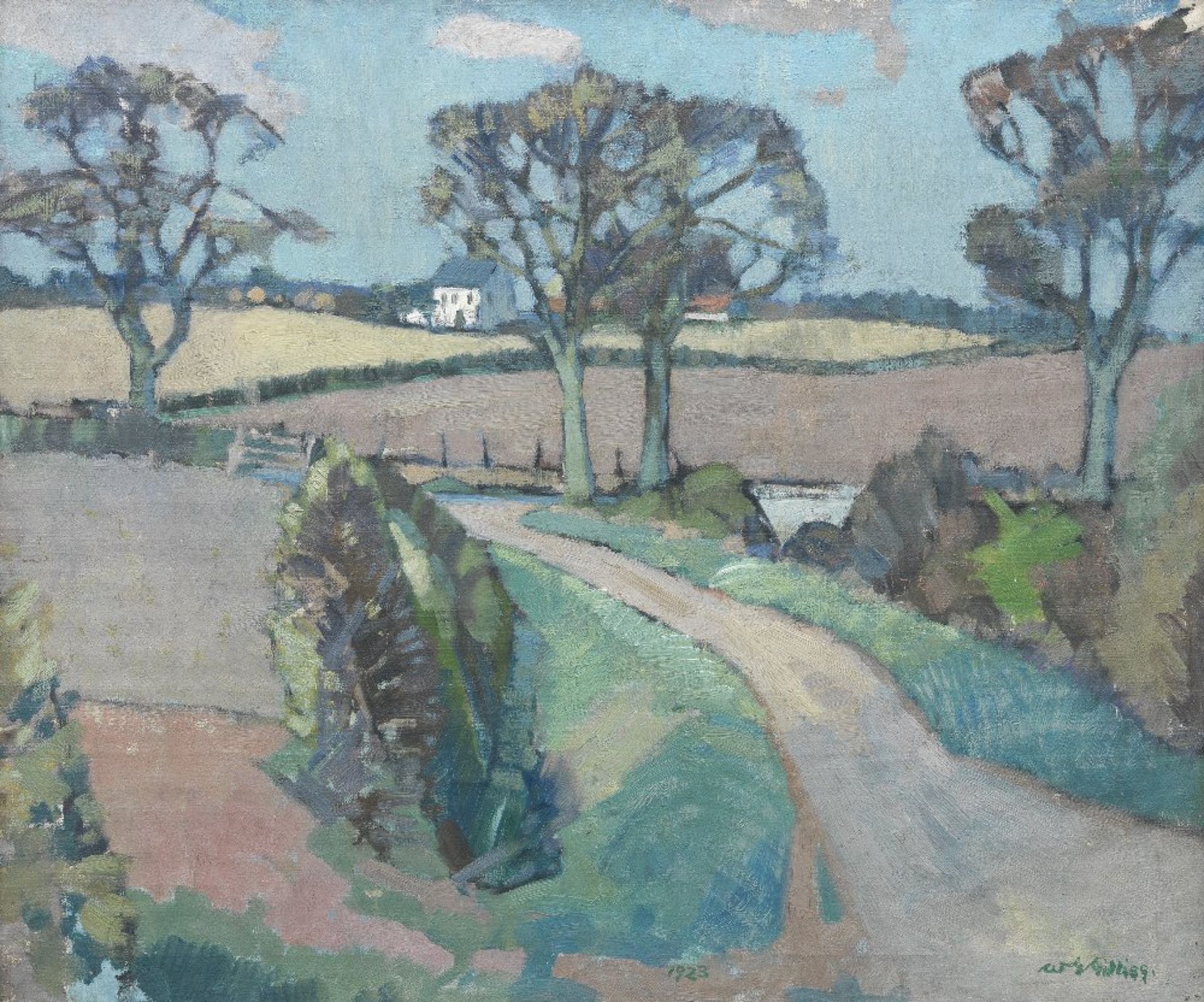 Sir William George Gillies CBE LLD RSA PPRSW RA (British, 1898-1973) Lothian Landscape