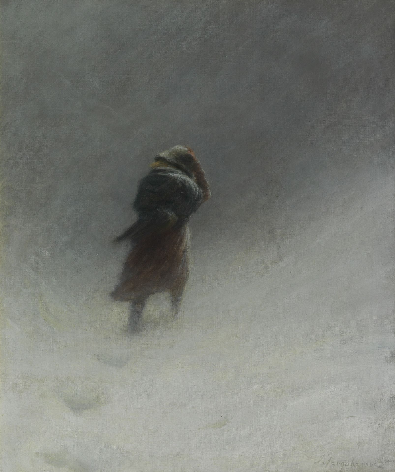 Joseph Farquharson RA (British, 1846-1935) The Blizzard