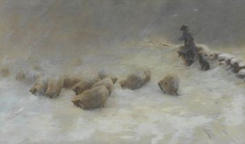 Joseph Farquharson RA (British, 1846-1935) The Joyless Winter Day (painted circa 1883)