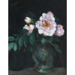 George Leslie Hunter (British, 1877-1931) Peonies in a Japanese jar (Painted circa 1913-16)