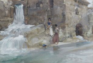 Sir William Russell Flint RA PRWS (British, 1880-1969) 'The Miller's Daughters, Gervanne'