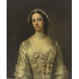 Attributed to Allan Ramsay (Edinburgh 1713-1784 Dover) Portrait of a lady said to be Mrs A. Vand...