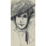 John Duncan Fergusson RBA (British, 1874-1961) A woman in a jaunty hat, c. 1907