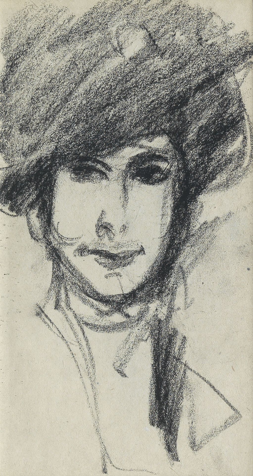John Duncan Fergusson RBA (British, 1874-1961) A woman in a jaunty hat, c. 1907