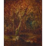 Narcisse Virgile Diaz de la Peña (French, 1808-1876) A wooded landscape 14 1/2 x 11 1/2in (...